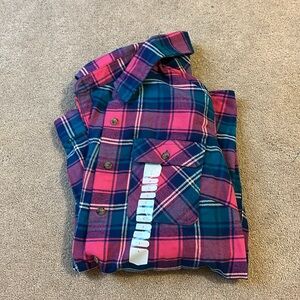 NWT Women’s Duluth Trading Co Folklore Flannel Shirt Size L